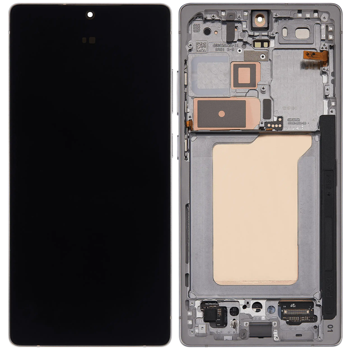 LCD Touch Screen Assembly with Frame Replacement (As New) for Galaxy S25 Ultra- Titanium Grey