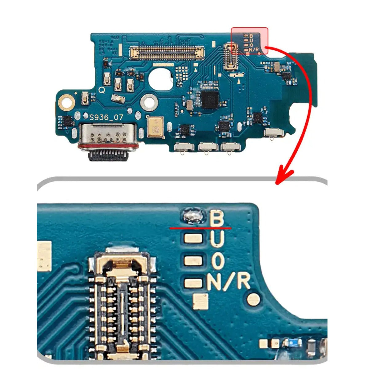 Charging Port Flex with Board (S936B) For Galaxy S25 Plus