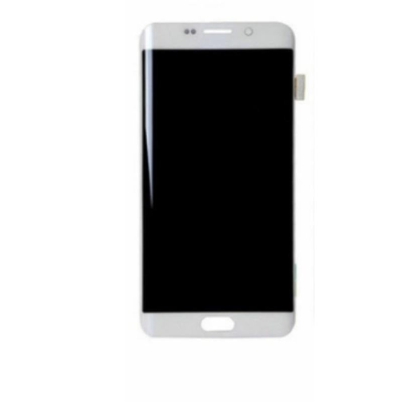 Original LCD Digitizer Screen Assembly with Frame for Galaxy S6 Edge Plus G928 - White