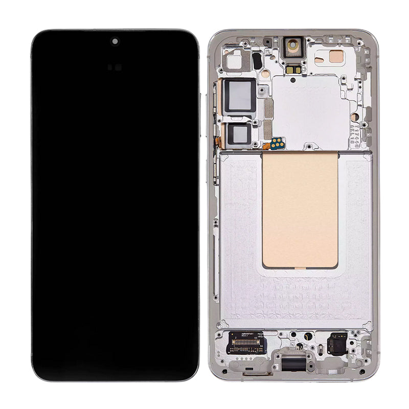 Screen Replacement Assembly with Frame For Galaxy S24 Plus - As New- Silver Shadow