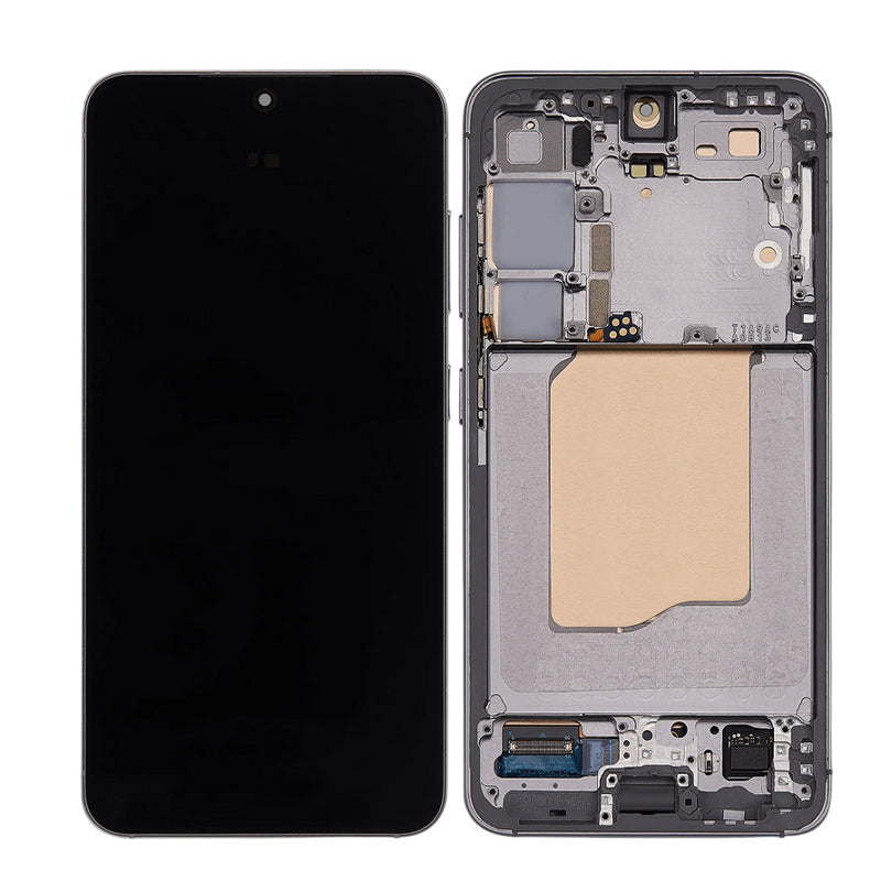 LCD Touch Screen Assembly witrh Frame For Galaxy S25 5G - Silver Shadow (As New)