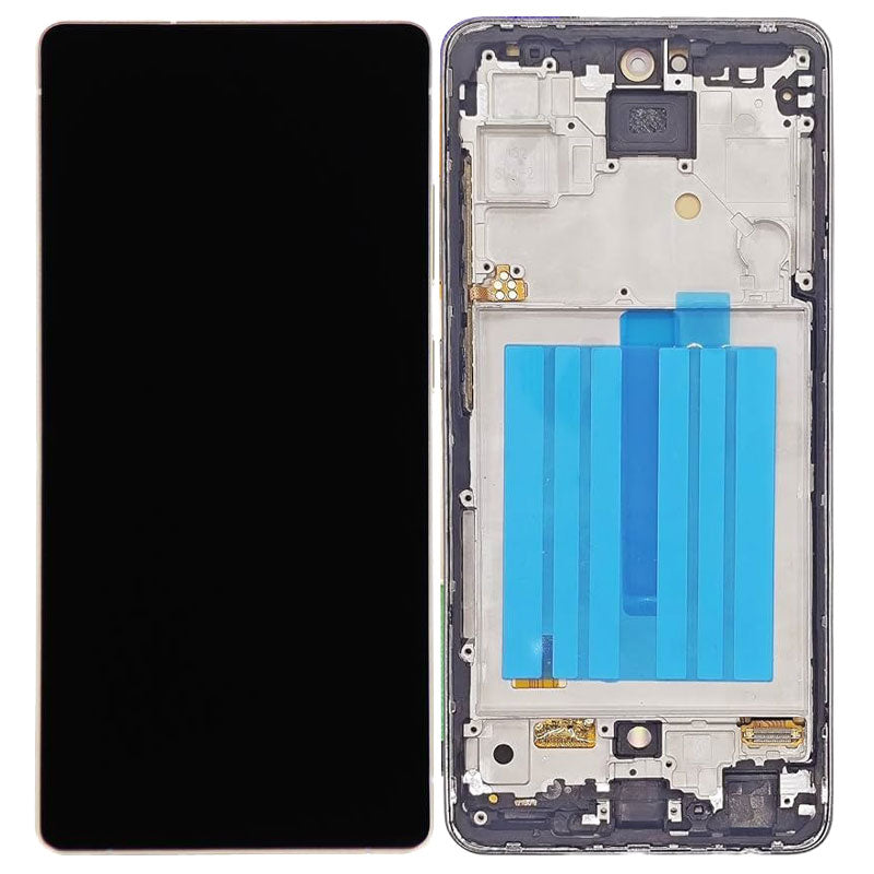 LCD Touch Screen Replacement With Frame For Galaxy S25 Plus 5G - Silver Shadow