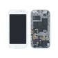 LCD Touch Screen Assembly with Frame For Galaxy S4 Mini - White