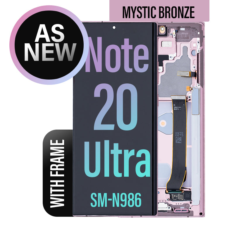 LCD Touch Screen Assembly with Frame (As New) For Galaxy Note 20 Ultra - Mystic Bronze