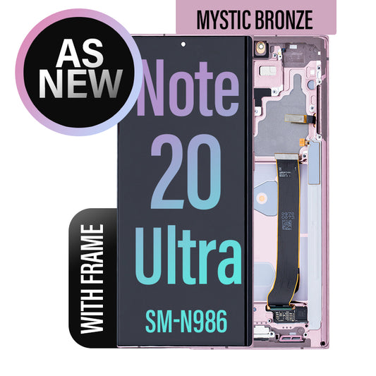 LCD Touch Screen Assembly with Frame (As New) For Galaxy Note 20 Ultra - Mystic Bronze