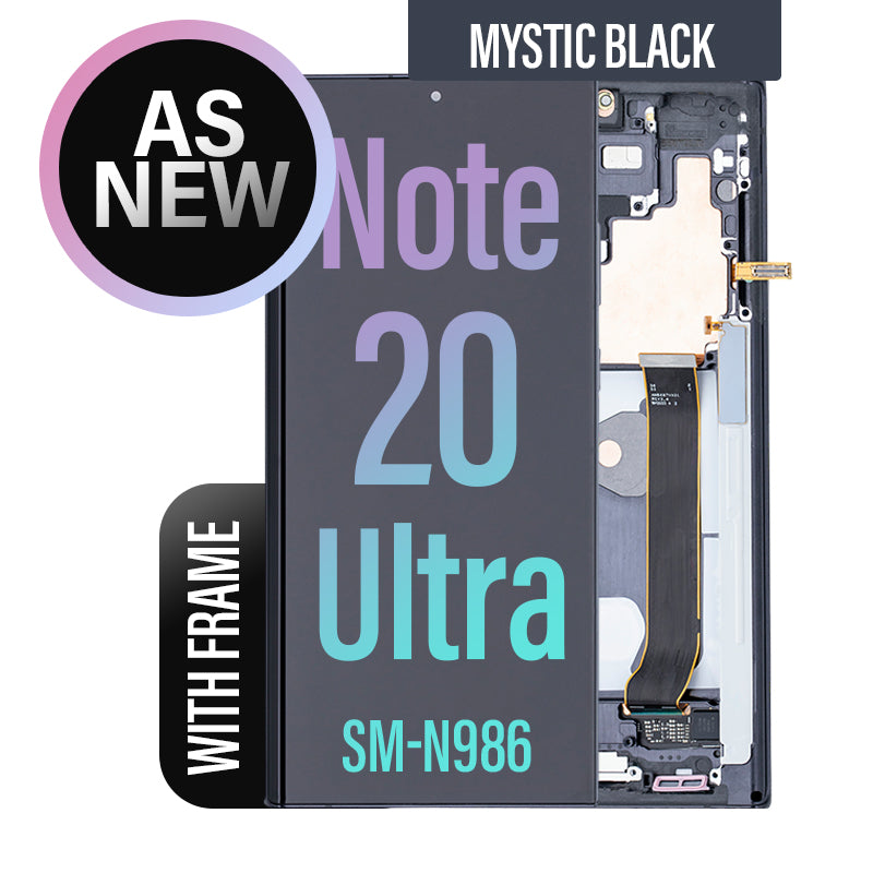 LCD Touch Screen Assembly with Frame (As New) For Galaxy Note 20 Ultra - Mystic Black