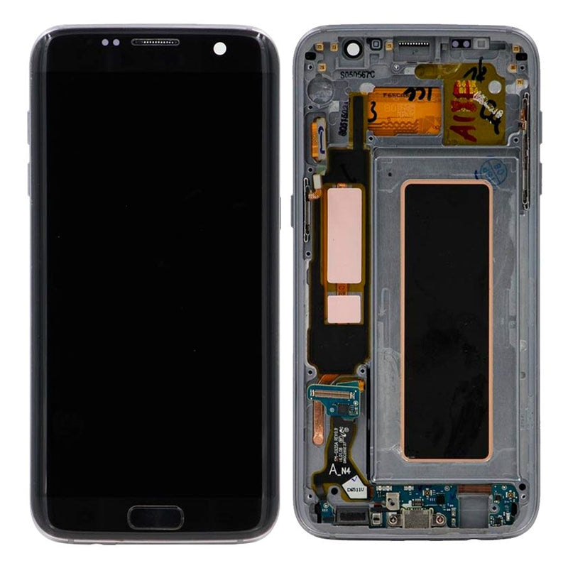 LCD Digitizer Screen Assembly With Frame Service Pack for Galaxy S7 Edge G935 - Black