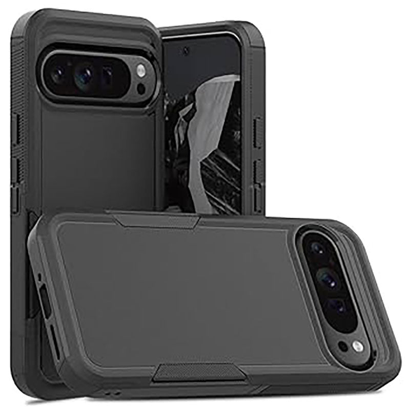 Shockproof Commuter Case Cover for Google Pixel 9 Pro XL- Black