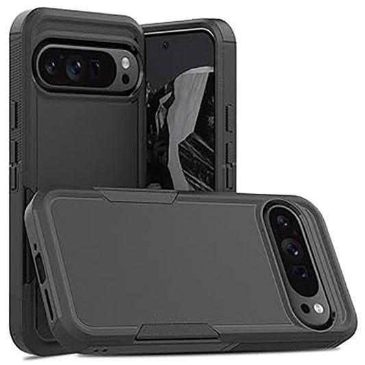 Shockproof Commuter Case Cover for Google Pixel 9 Pro XL- Black