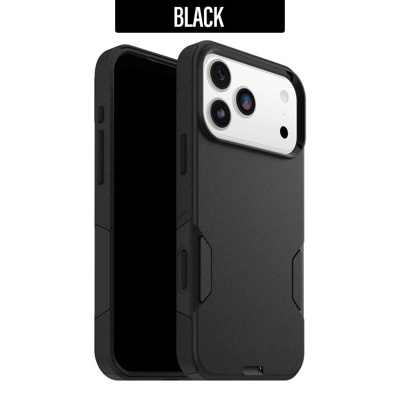 Shockproof Commuter Case Cover for iPhone 17 Pro- Black