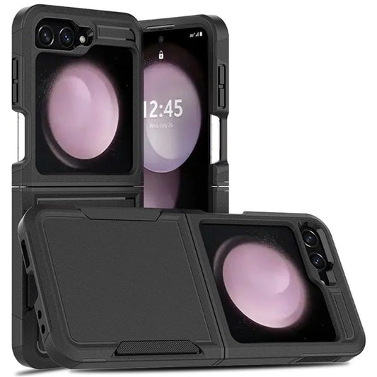Shockproof Commuter Case Cover for Galaxy Z Flip7- Black