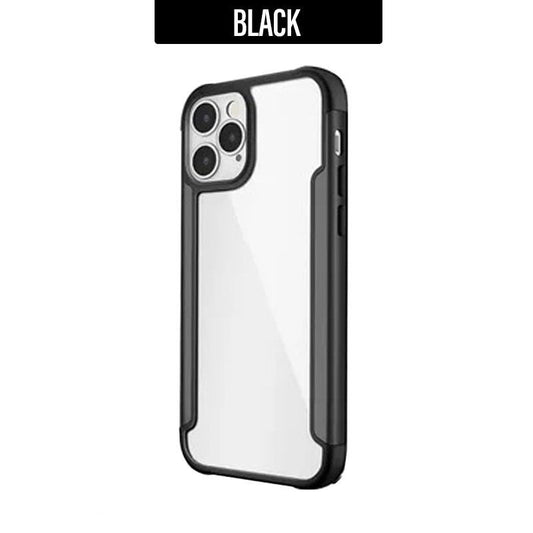 Shockproof Design Metal Frame Hybrid Phone Case For iPhone XS Max-Black