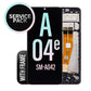 LCD Touch Screen Assembly with Frame Compatible For Samsung Galaxy A04E SM-A042