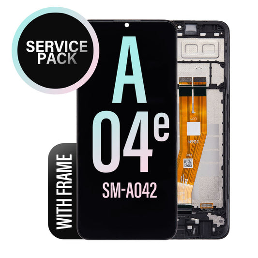 LCD Touch Screen Assembly with Frame Compatible For Samsung Galaxy A04E SM-A042