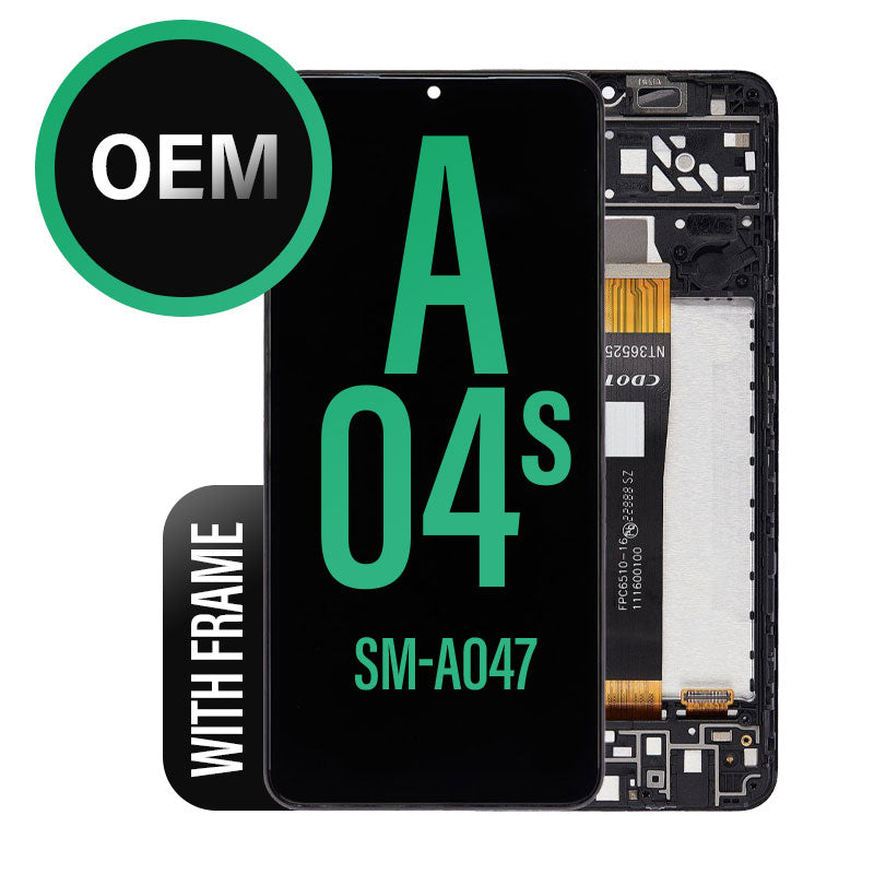 LCD Touch Screen Assembly with Frame For Samsung Galaxy A04s SM-A047