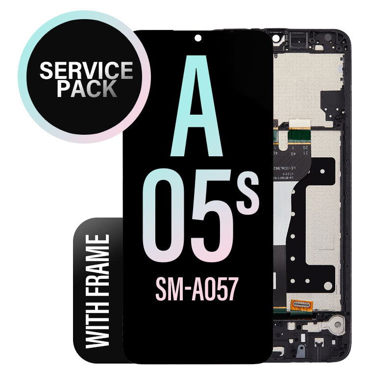 LCD Touch Screen Full Assembly With Frame Service Pack For Samsung Galaxy A05s