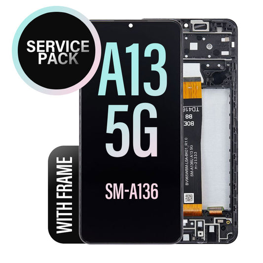 LCD Digitizer Screen Assembly with Frame Service Pack for Galaxy A13 A136 5G