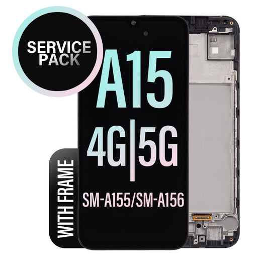LCD Touch Screen Assembly With Frame Service Pack for Samsung Galaxy  A15 4G/ A15 5G