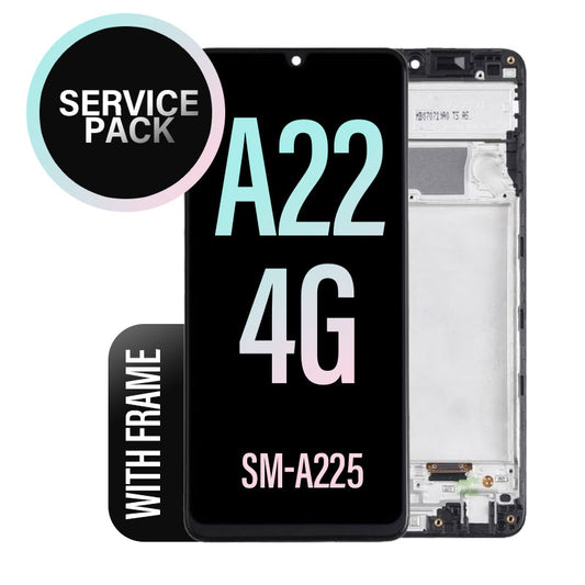 LCD Digitizer Screen with Frame Service Pack for Galaxy A22 4G 2021 A225