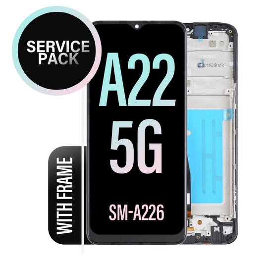 LCD Touch Screen Assembly with Frame Service Pack for Galaxy A22 5G 2021 A226