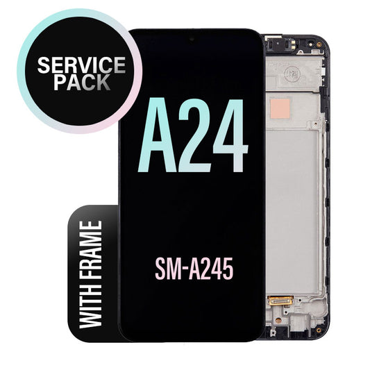 LCD Touch Screen Assembly With Frame Service Pack For Samsung Galaxy A24 4G