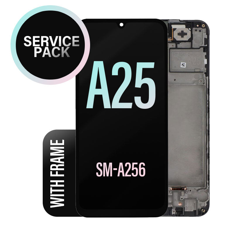 LCD Screen Touch Assembly with Frame For Galaxy A25 - A256