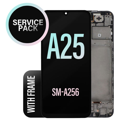 LCD Screen Touch Assembly with Frame For Galaxy A25 - A256