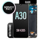 LCD Touch Screen Assembly + Frame Service Pack for Galaxy A30 2019 A305- Black
