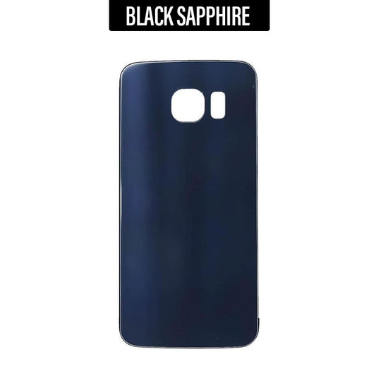 Back Glass Cover For Galaxy S6 Edge - Black Sapphire