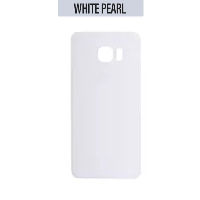 Back Glass Cover For Galaxy S6 Edge - White Pearl