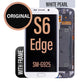 Original LCD Digitizer Screen Assembly with Frame  for Galaxy S6 Edge G925 - White