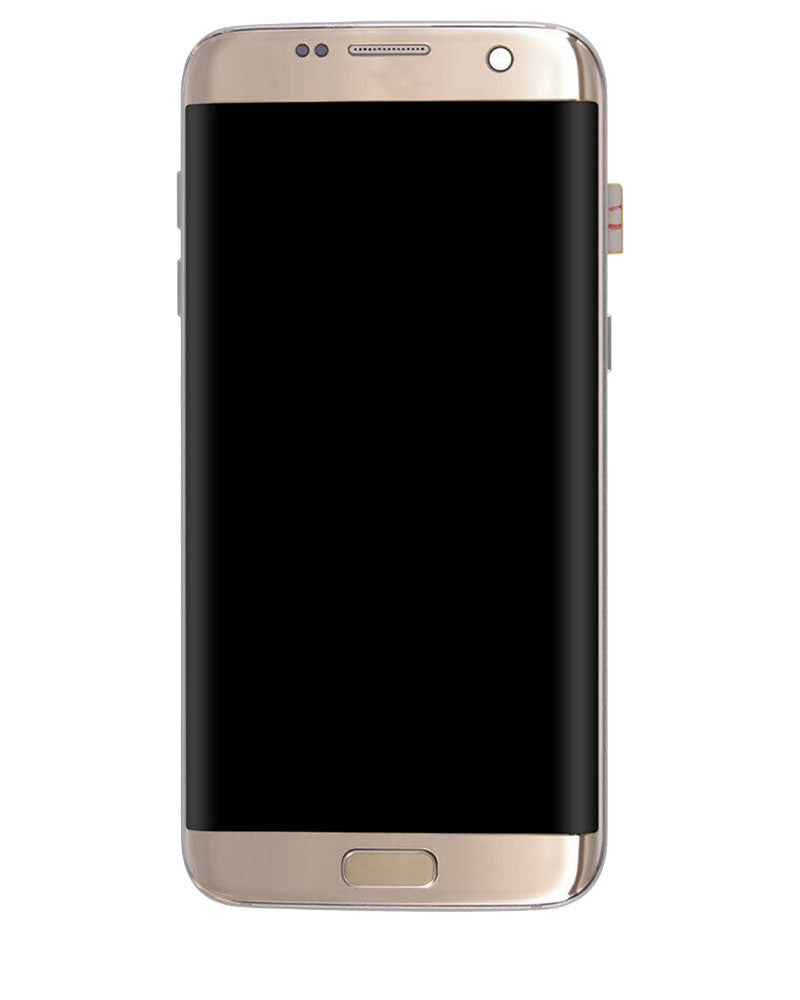 LCD Digitizer Screen Assembly With Frame Service Pack for Galaxy S7 Edge G935 - Gold