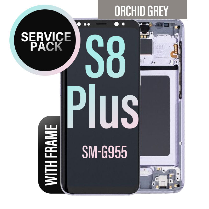 LCD Digitizer Screen Assembly With Frame Service Pack for Galaxy S8 Plus G955 - Orchid Grey