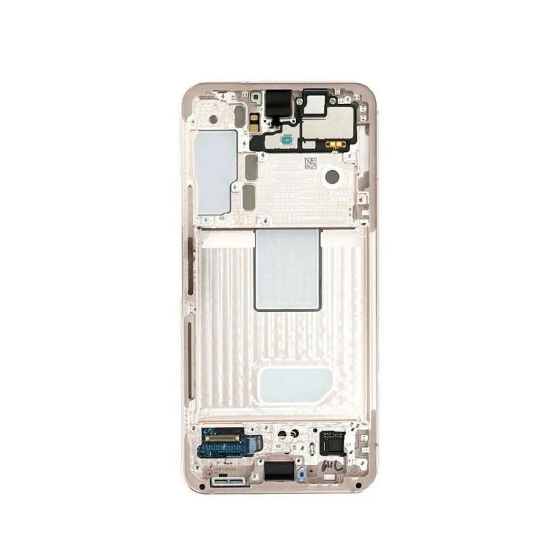 LCD Digitizer Screen Assembly with Frame Service Pack Replacement for Galaxy S22 5G S901 - Pink Gold