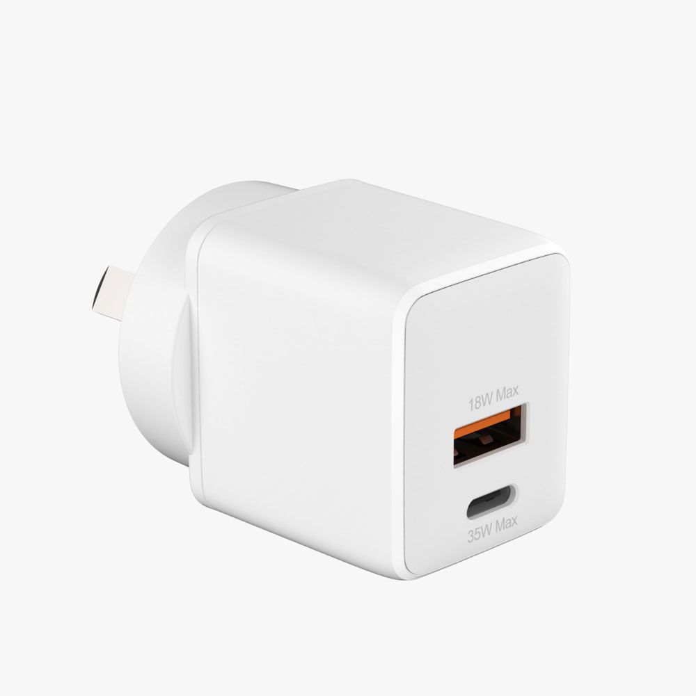 Smart IC 35W Wall Charger Adaptor USB-C + USB-A BC13