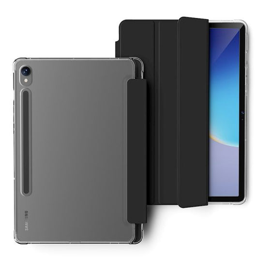 Smart Fold Case Cover for Galaxy Tab S10 FE/ S9 FE/ S9- Black