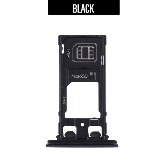 Sim Tray/ Memory Card Tray for Xperia XZ2 Compact- Black