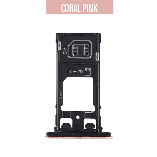 Sim Tray/ Memory Card Tray for Xperia XZ2 Compact- Coral Pink