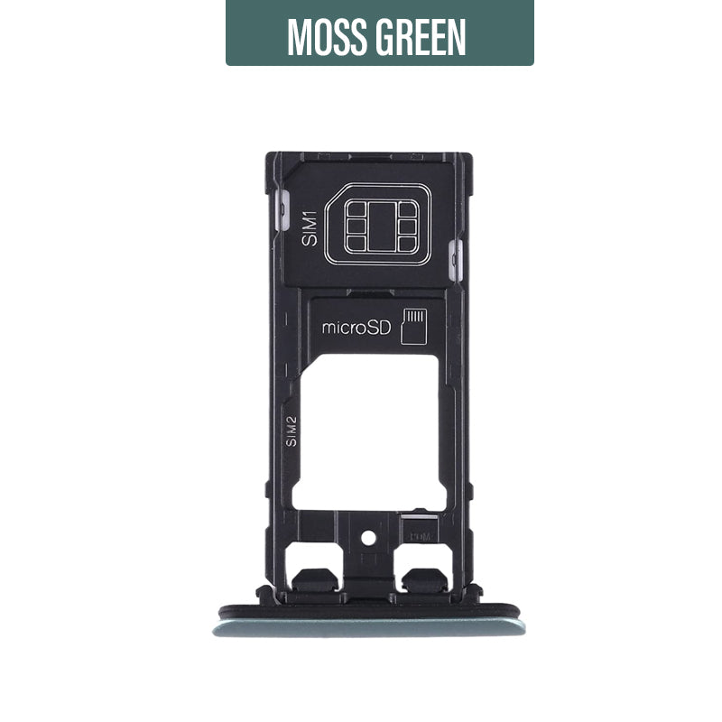 Sim Tray/ Memory Card Tray for Xperia XZ2 Compact- Moss Green