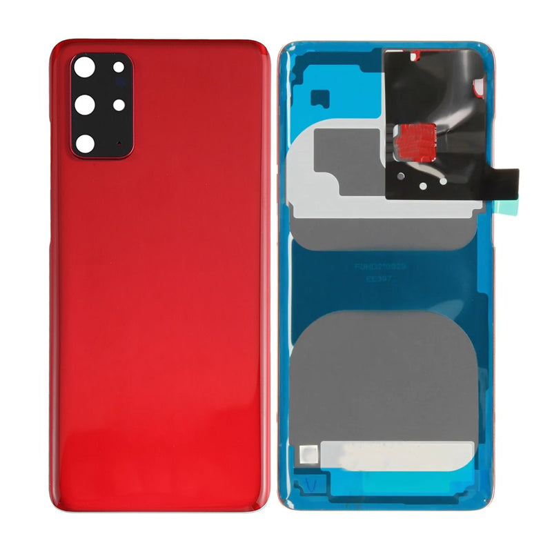 Back Battery Cover Glass With Camera Lens For Galaxy S20 Plus/ S20 Plus 5G - Aura Red