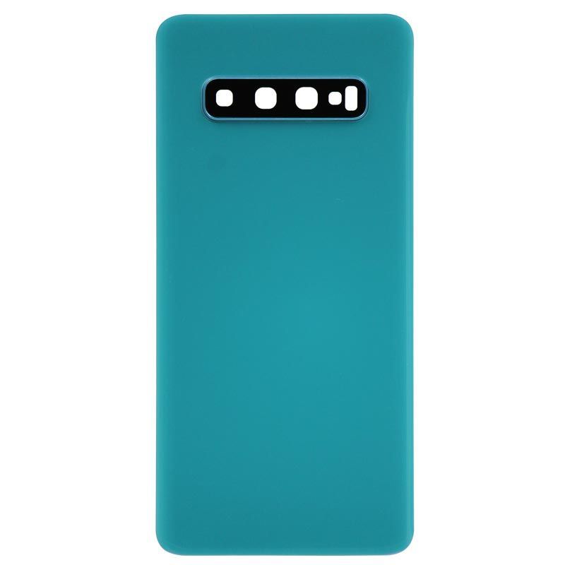 Back Battery Cover Glass Replacement With Camera Lens For Galaxy S10 G973 - Prism Green