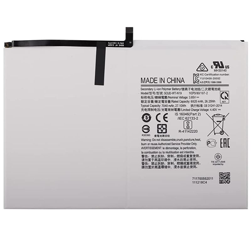 Battery Replacement SCUD-WT-N19 For Galaxy Tab A7 10.4 T500/ T505