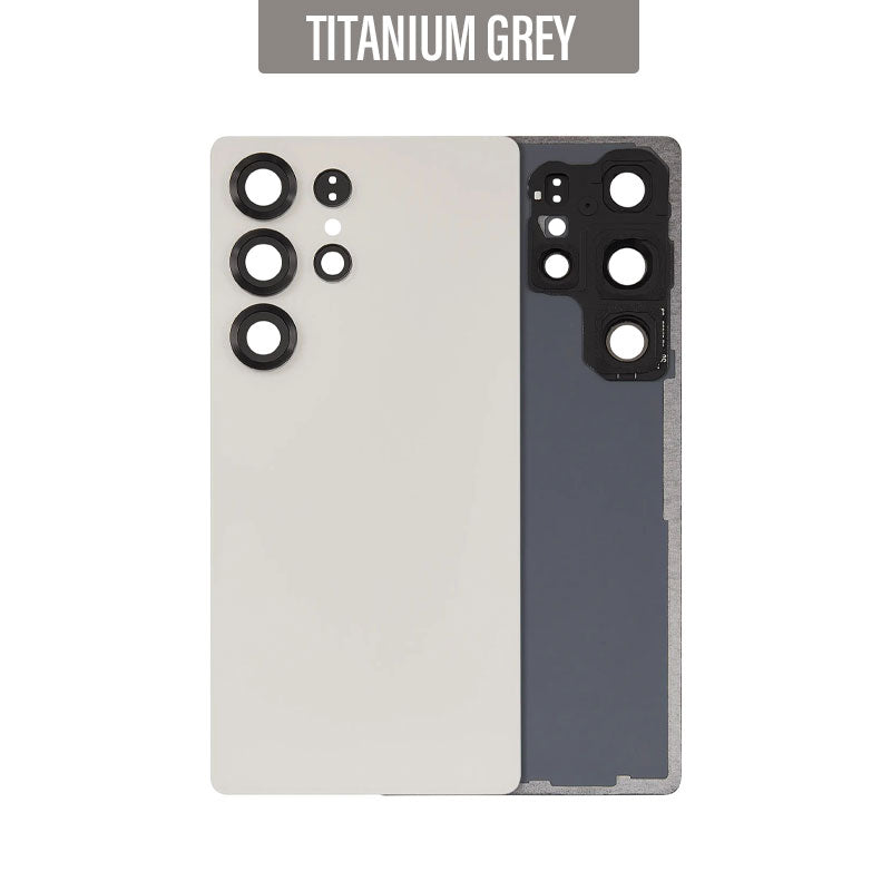 Back Glass Cover with Camera Lens For Galaxy S25 Ultra
