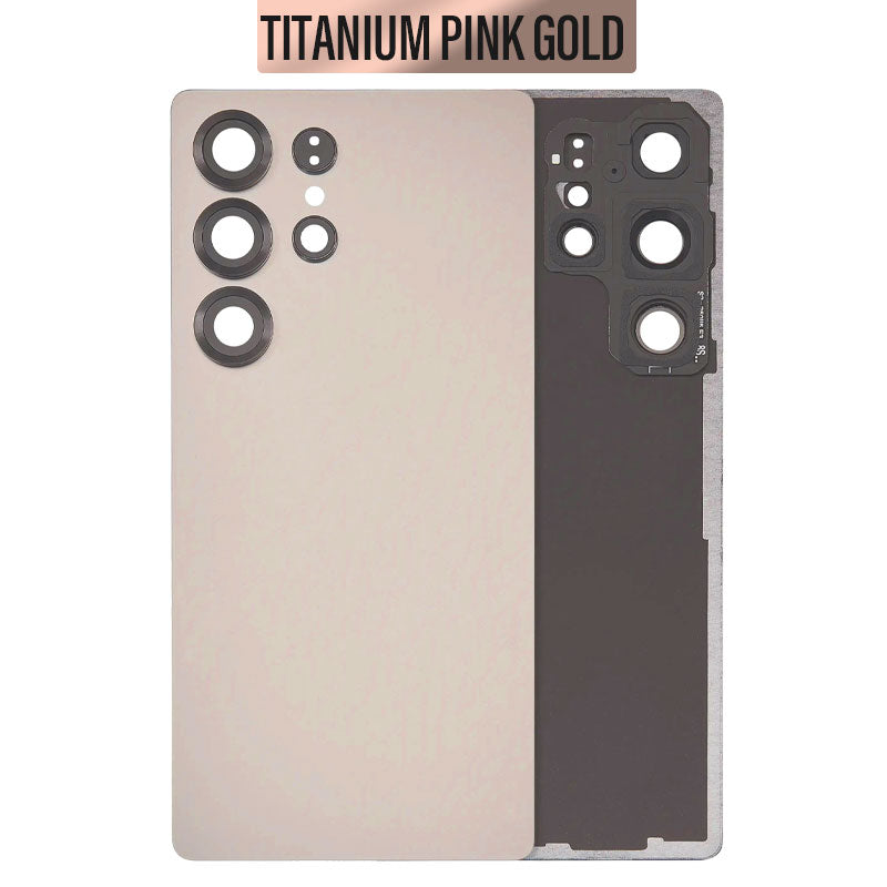 Back Glass Cover with Camera Lens For Galaxy S25 Ultra