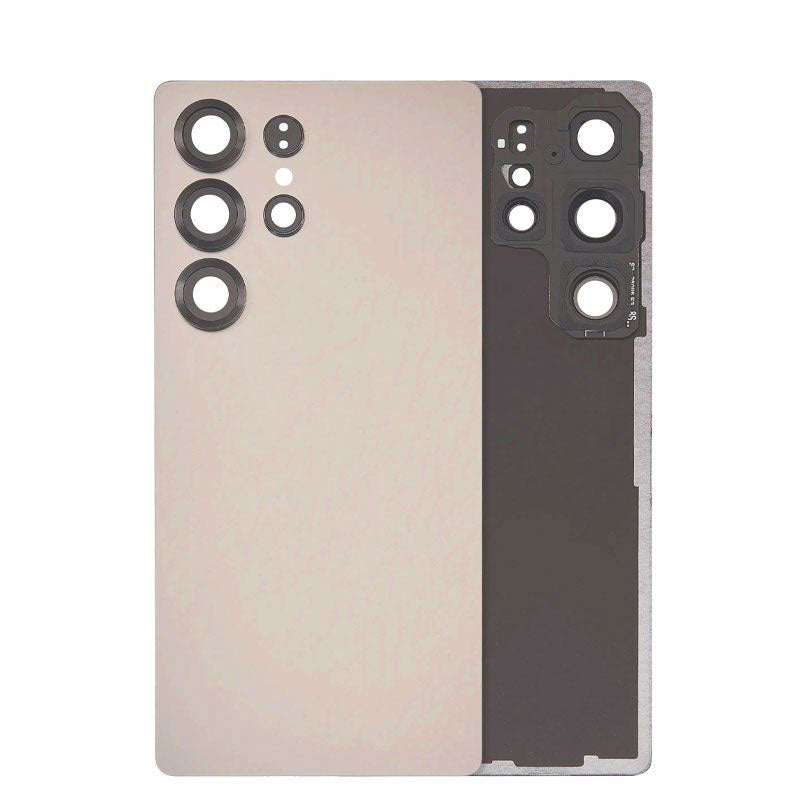 Back Glass Cover with Camera Lens For Galaxy S25 Ultra