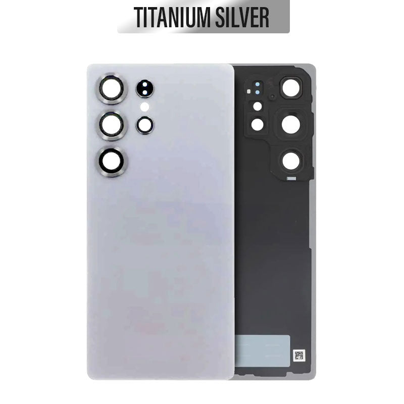 Back Glass Cover with Camera Lens For Galaxy S25 Ultra