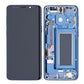 LCD Digitizer Screen Assembly With Frame Service Pack for Galaxy S9 G960 - Coral Blue