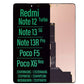 Redmi Note 12 Turbo/ Redmi Note 13 5G/ Redmi Note 13R Pro/ Poco F5/ Poco X6 Neo LCD Touch Screen Assembly