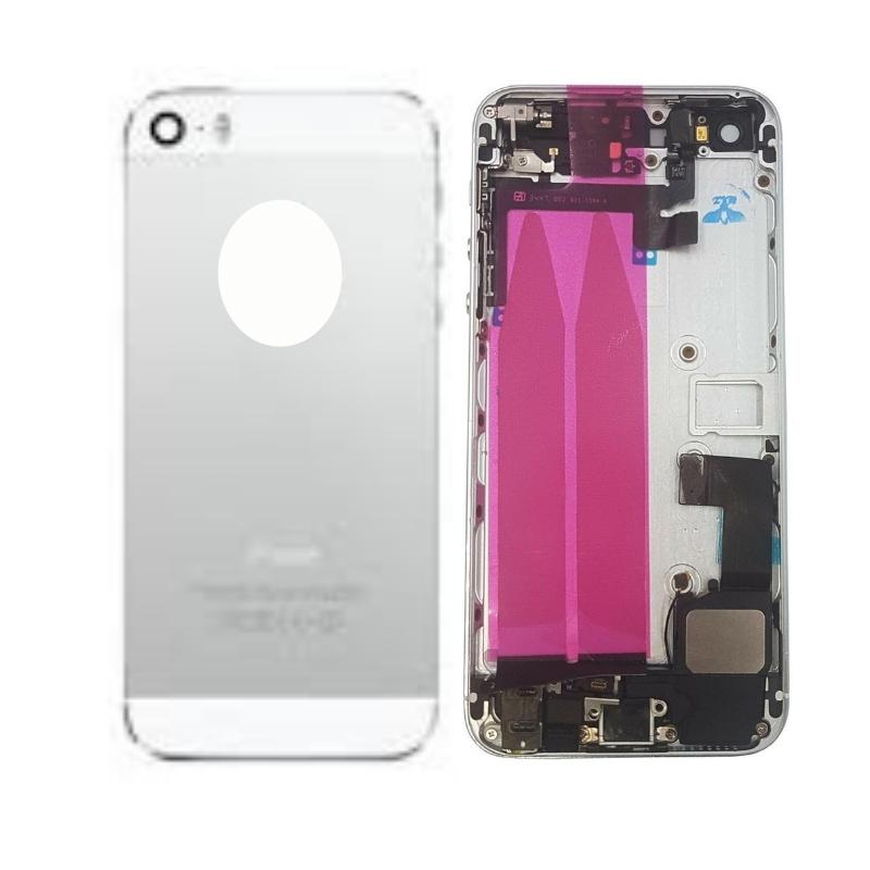 Back Housing with Parts For iPhone 5 - White