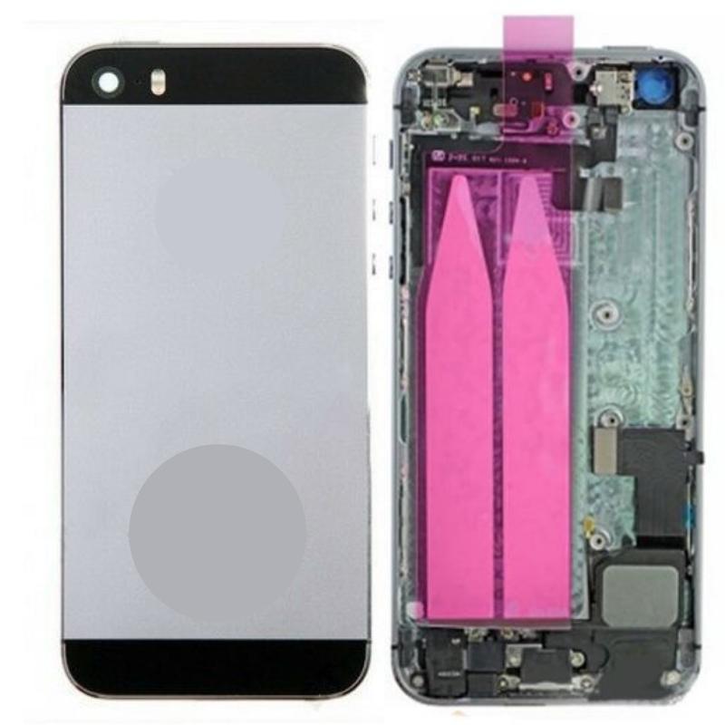 Back Housing with Parts For iPhone 5S - Black